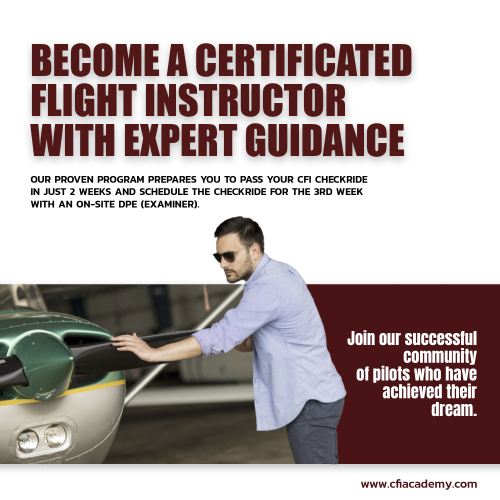 Become a certified flight instructor at CFI Academy